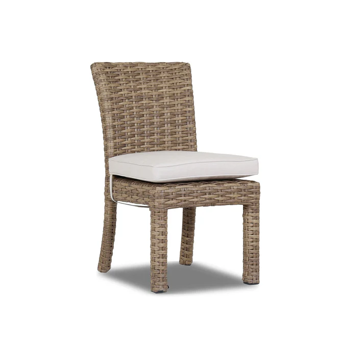 Sunset West Havana Armless Dining Chair | SW1701-1A-FLAX-STKIT